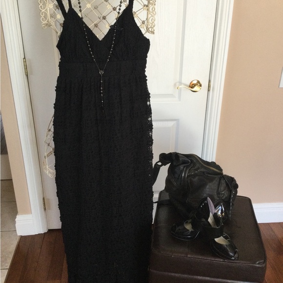 Dresses & Skirts - Black lace dress med ,large💜💜💜
